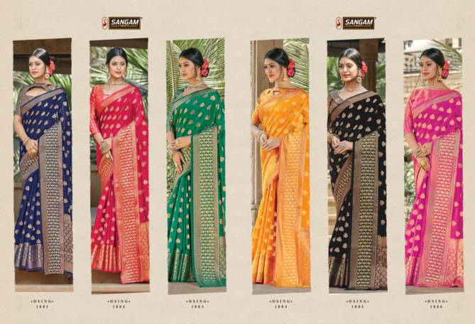 Sangam Vartika Latest Fancy Cotton Handloom Sarees Collection